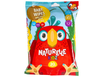 Вологі серветки дитячі NATURELLE kidz алое 20шт