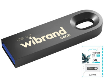 USB флеш-накопитель 3.2 Wibrand 64gb Eagle Gen1, цвет серый