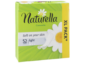 Прокладки гигиенические ежедневные NATURELLA Camomile Light Deo 52шт