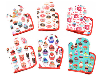 Набор кухонный (рукавица, прихватка) 26x16см (цена за набор 2 предмета)