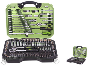 Набор инструмента универсальный Alloid 1/4" & 3/8" & 1/2" (цена за набор 218 предметов) (НГ-4218П)