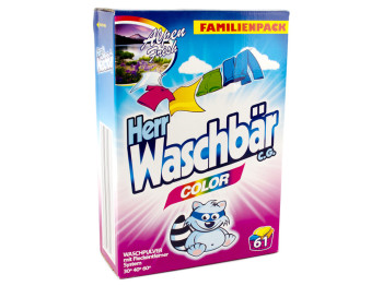 Стиральный порошок бесфосфатный "Waschbar Color" 5 кг картонная упаковка Германия