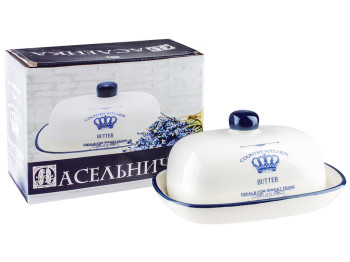 Масленка для сливочного масла "Империя" керамическая 17,4х12,5х8,5см