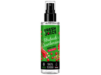 Спрей-міст для тіла Fresh Juice Rhubarb & Cranberries, 150 мл