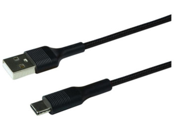 Кабель USB Ridea RC-M122 Fila Type-C 3A Цвет Чёрный