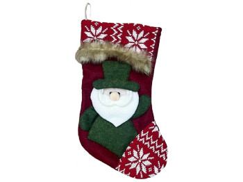 Новорічна шкарпетка для подарунків, 36см