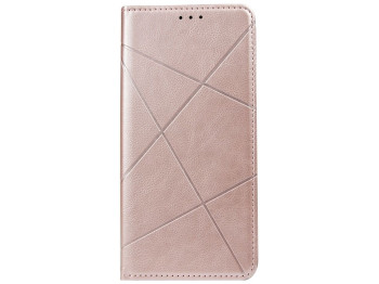 Чехол-книжка Business Leather для Samsung Galaxy A03 Цвет Розовый