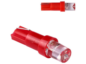 Лампа Pulso габаритная LED T5/1SMD-3030, 12v, 0.5w, 3lm Red (LP-120318)
