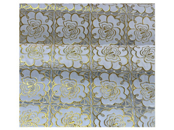 Клеенка виниловая ажурная "Lace" с золотом 1,37x20 метров (цена за рулон)