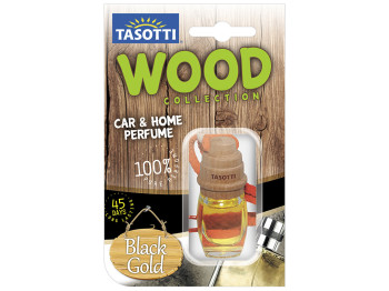 Освежитель воздуха на зеркало Tasotti Wood пробковый Black Gold-Perfume 7мл 10466