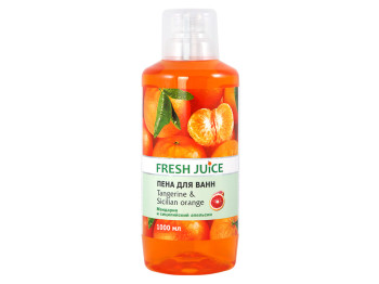 Пена для ванн "Fresh Juice" Tangerine&Sicilian Orange мандарин и сицилийский апельсин 1л