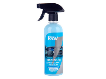 Полироль для пластика и винила VITOL матовая, 400мл, Новая машина
