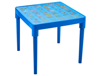Стіл дитячий 51х51х47см Абетка англійська (блакитний) 100028