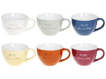 Чашка Hot Drinks, 6 дизайнів, 450мл