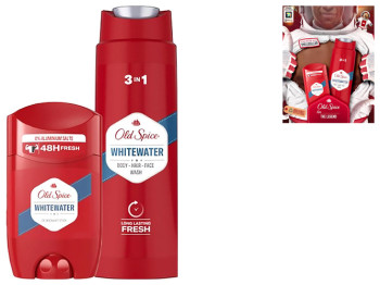 Подарунковий набір Old Spice Astronaut Whitewater (Твердий Дезодорант+Гель для душу)