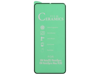 Защитное стекло Film Ceramic for Xiaomi Redmi Note 9s / Pro / K30 без упаковки Цвет Чёрный