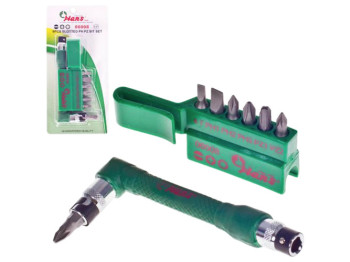 Набір вставок HANS 1/4", PH, PZ, і шліц, 8 предметів (06008)