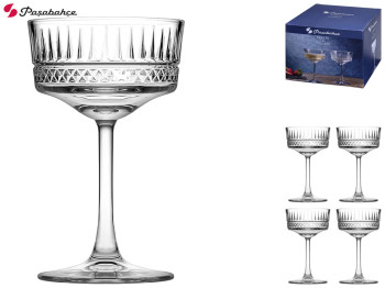 Набор бокалов Pasabahce Elysia для шампанского, 260мл (цена за набор 4шт)