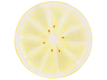 Блюдо керамическое Lemon, D25,5см, цвет-желтый