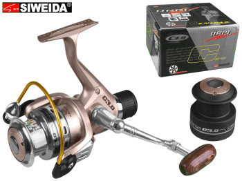 Котушка Siweida "Reel С3,0" 7+1bb металева шпуля з додатковою пластиковою шпулею