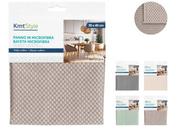 Тряпка KmtStyle для уборки, микрофибра, 30х40см, 4 цвета (цена за 1шт)