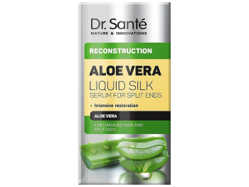Флюїд для волосся Dr. Sante Aloe Vera Рідкий шовк, для відновлення та блиску, 30мл