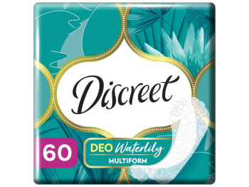 Прокладки щоденні Discreet Deo Waterlily, одноразові, 1 крапля, аромат водяна лілія, 60шт