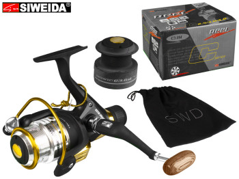Котушка Siweida "Reel С3,0M" 6+1bb металева шпуля з додатковою пластиковою шпулею