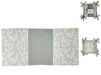 Набір рушників Soho Grey, 40х60см, бавовна 100% (ціна за набір 3шт) 8900070543075