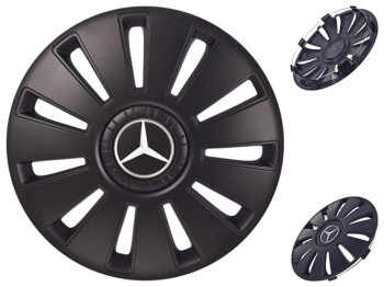 Колпаки 15" REX MERCEDES черный комплект 4шт