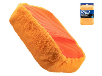 Губка для мойки авто Vitol микрофибра, 20х14х7см (VSC-1557)