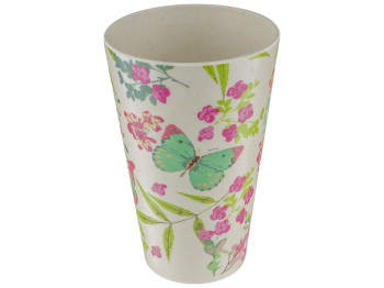 Стакан бамбуковый Бабочки 420мл