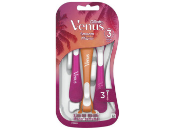Набор одноразовых бритв Gillette Venus Miami Vibes, 3шт, 3 лезвия