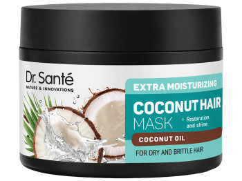 Маска для волосся Dr.Sante Coconut Hair, з кокосовим маслом та амінокислотами, 300мл