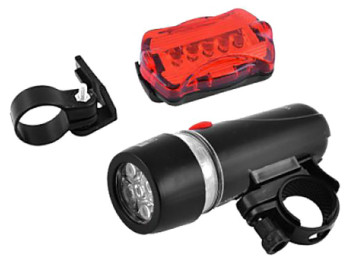 Велосипедний ліхтар FY-812/XY-108-5LED, STOP-5LED, 4хАА, 2хAAА