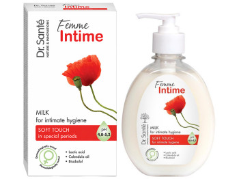 Молочко для интимной гигиены Dr.Sante Femme Intime Мягкое прикосновение, с молочной кислотой, 250мл