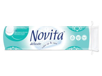 Ватні диски Novita delicate косметичні 100шт