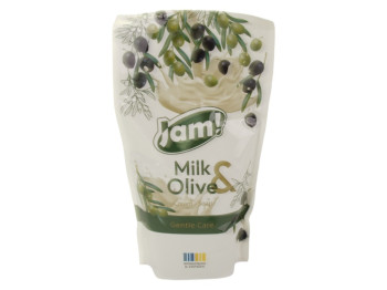 Крем-мило рідке Jam Milk & Olive з гліцерином, 300г