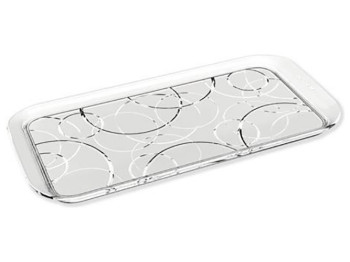 Поднос GLANCE 40х26см, круги 02452