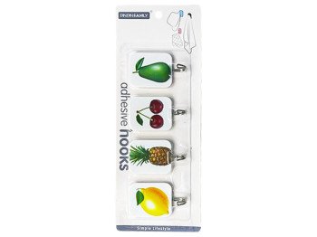 Крючки декоративные самоклеющиеся (цена за набор 4шт)