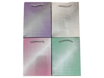 Пакет новорічний паперовий L Texture, 31x41,5x12см