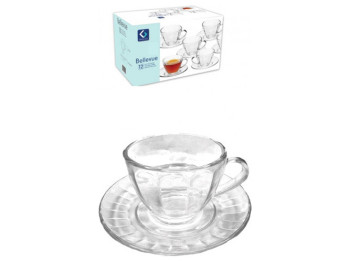 Набір для чаю Bellevue, 230мл, 14см (ціна за набір 12 предметів)