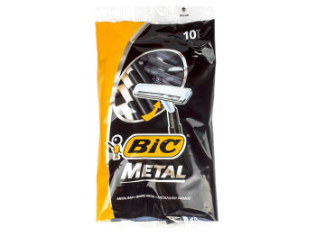 Станки для гоління Bic "Metal" 1 лезо (ціна за набір 10шт)