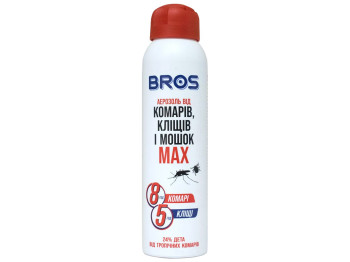Средство репеллентное BROS МАХ аэрозоль от комаров, клещей и мошек, до 8 часов 90мл