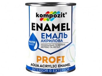 Емаль акрилова PROFI Червона/глянцева/0,8л