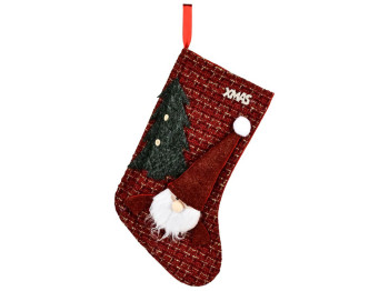 Новогодний носок для подарков, 40см