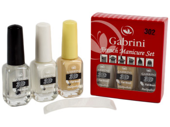 Набор лаков для ногтей GABRINI French Manicure Set №302