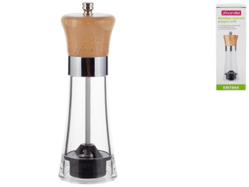 Бамбуковий ручний млин для перцю Kamille, 18х6см