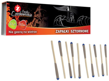 Спички влагостойкие (штормовые, туристические) РСС 90мм 10шт