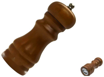 Мельница деревянная для соли и перца, 17см